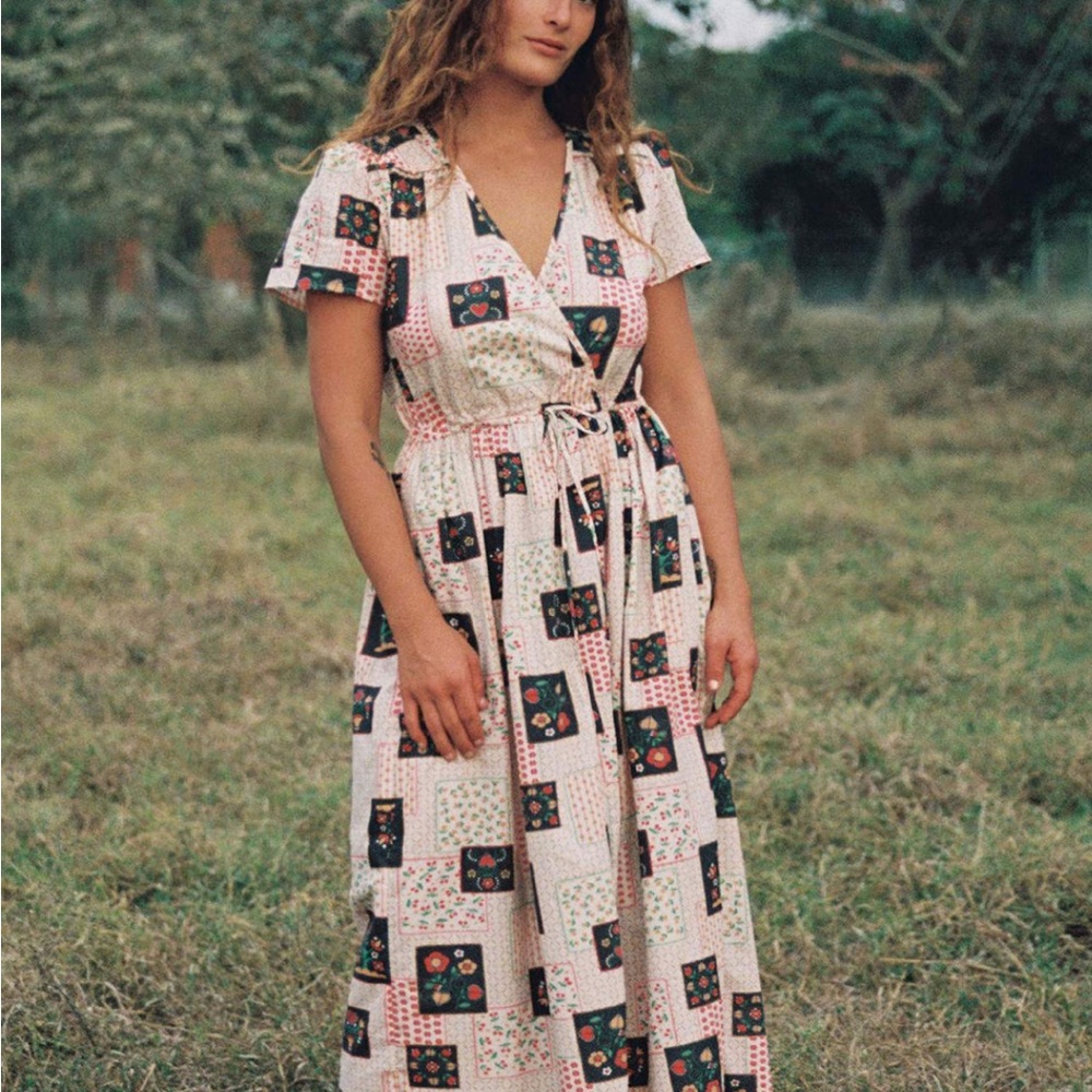 Christy Dawn the Dawn Dress Garden Patchwork NWT petite